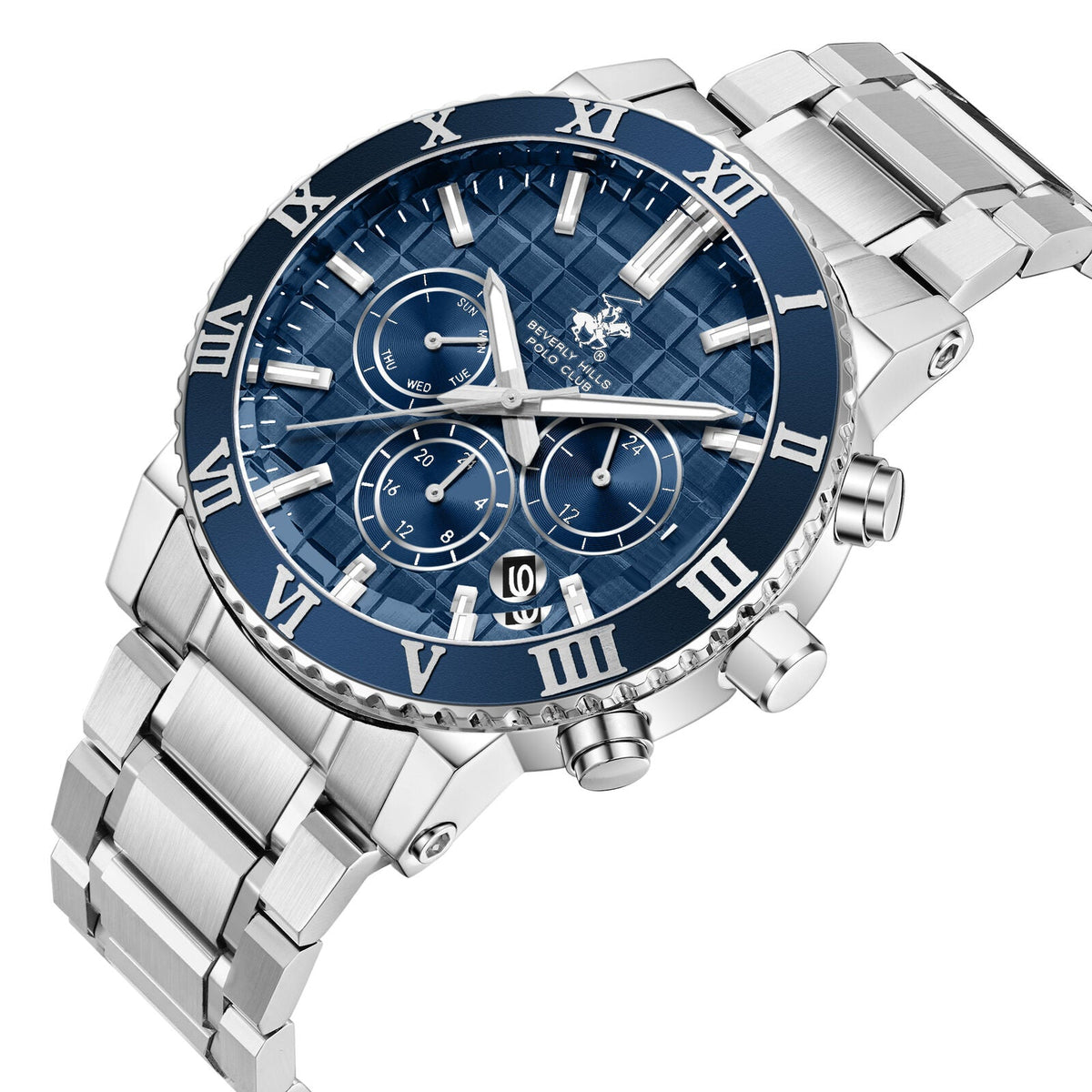 Beverly Hills Polo Club Silver Men's Watch BP3869X.390 BP3869X.390 - Image 3