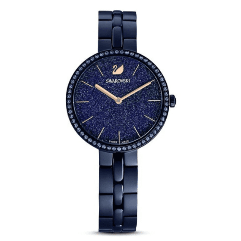 Swarovski Cosmopolitan Watch, Swiss Made, Metal Bracelet, Blue, Blue Finish 5647452
