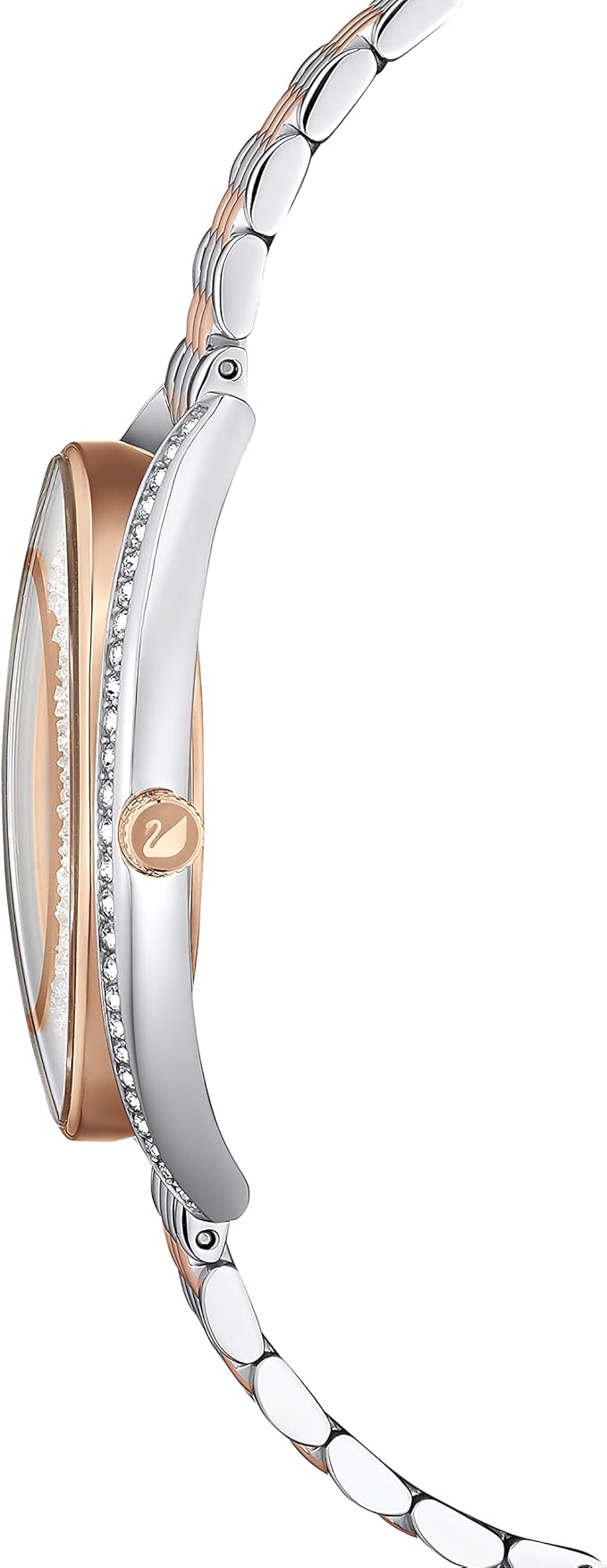 Swarovski Crystalline Aura Rose Gold Tone Metal Bracelet Women's Watch - 5644075