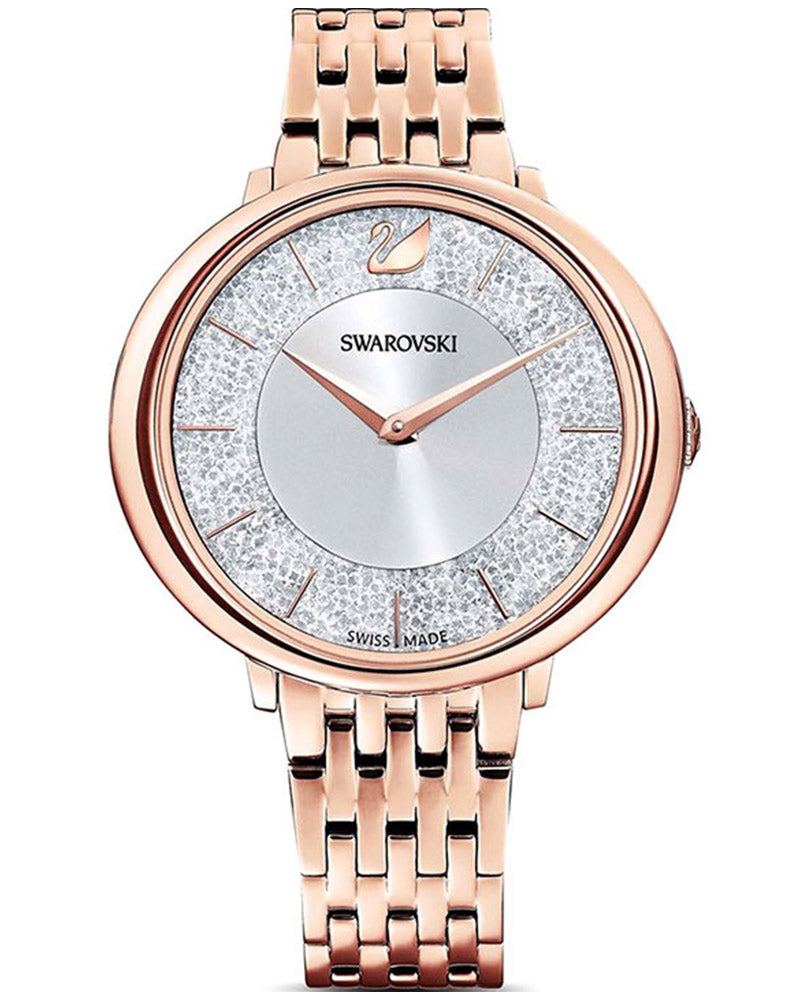 Swarovski Crystalline Chic White Dial Gold Strap Women's Watch - 5544590