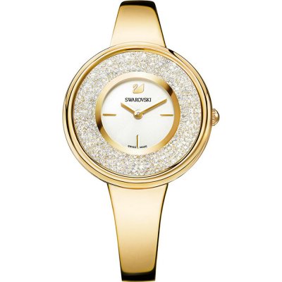 Swarovski Crystalline Pure gold women's watch with crystal-set dial and gold tone case