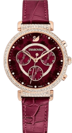 Watch, Octagon cut bracelet, Purple, Champagne gold-tone finish