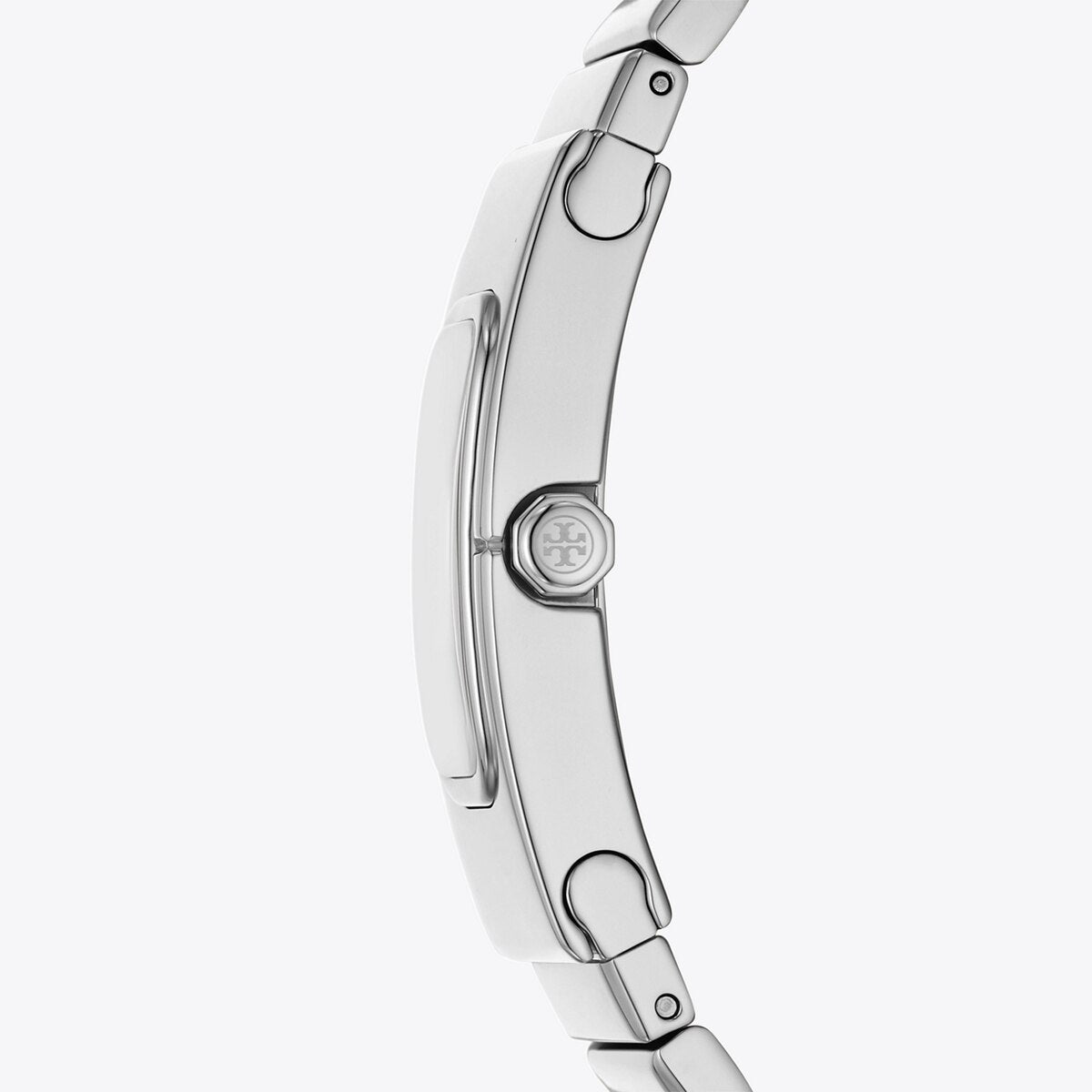 Tory Burch Ivory/ Silver-Tone Stainless Steel Watch – TBW3046