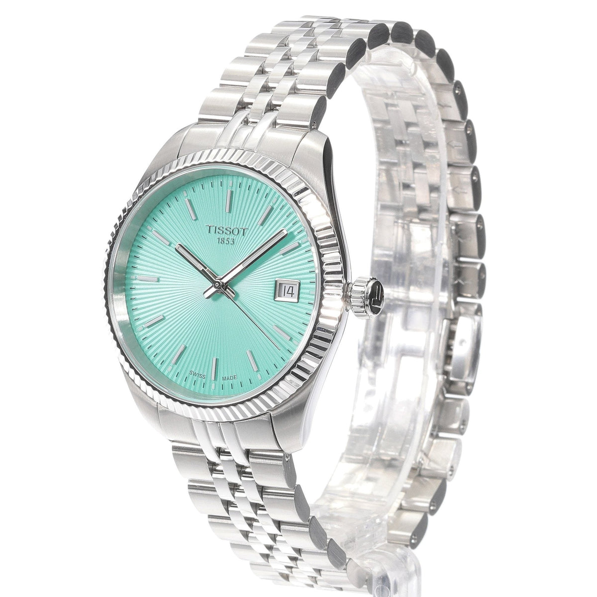 Tissot Ballade Quartz Green Dial Stainless Steel Women's Watch - T156.210.11.091.00