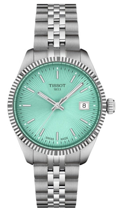 Tissot Ballade Quartz Green Dial Stainless Steel Women's Watch - T156.210.11.091.00