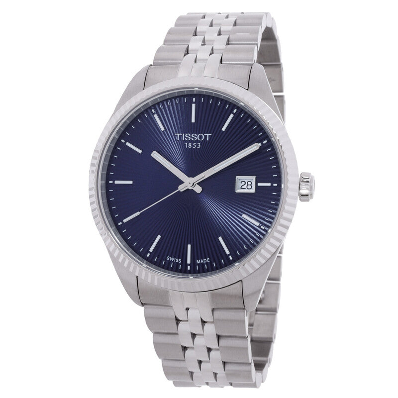 Tissot Ballade Quartz Blue Dial Stainless Steel Men's Watch - T156.410.11.041.00
