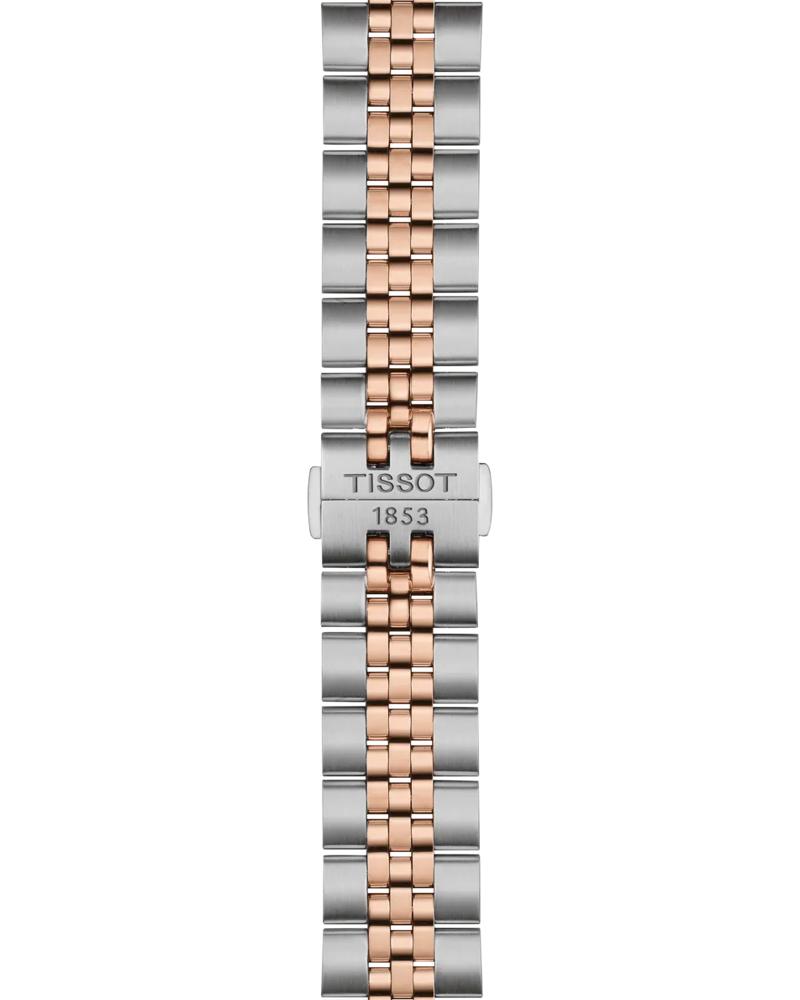 Tissot Ballade two-tone rose gold PVD and stainless steel bracelet