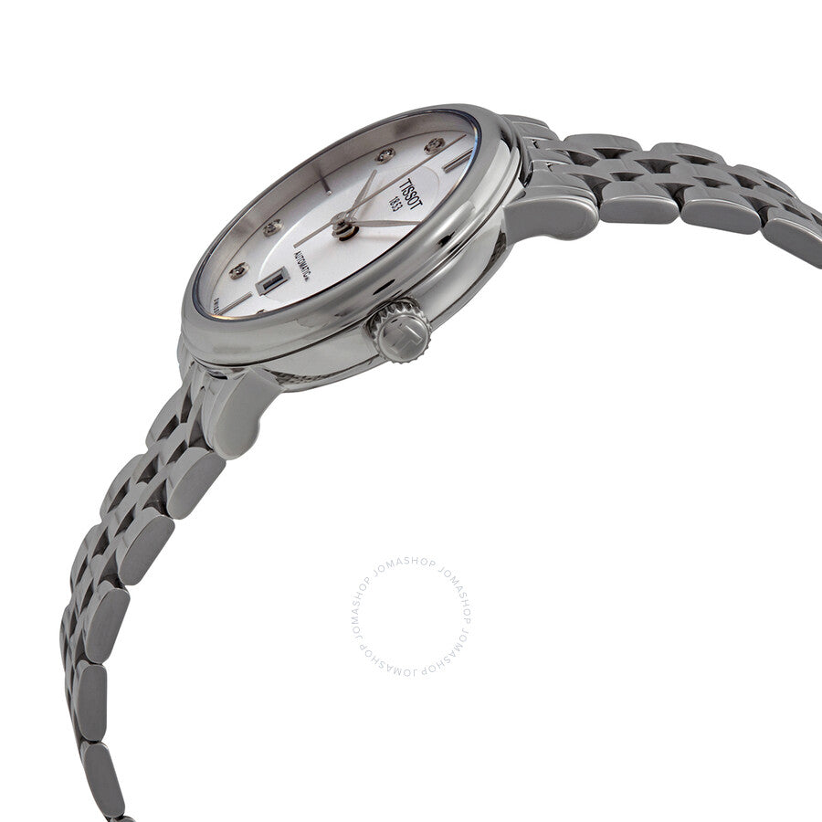 Tissot Carson Premium Automatic Diamond White Dial Ladies Watch T122.207.11.036.00