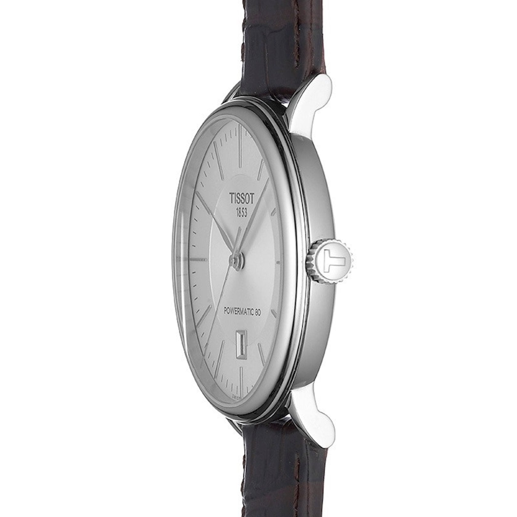 Tissot Carson Premium Silver Dial Leather Strap Men's Watch - T122.407.16.031.00