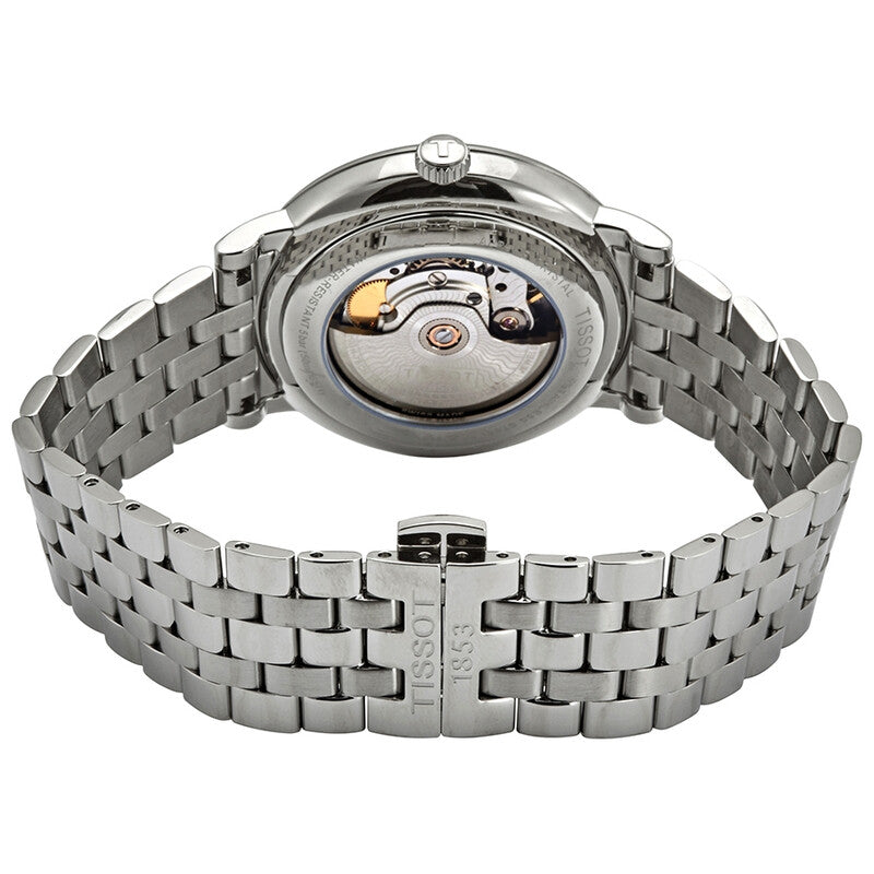 Tissot T Classic Carson Premium Powermatic 80 Black Dial Silver Steel Strap Men's Watch - T122.407.11.051.00