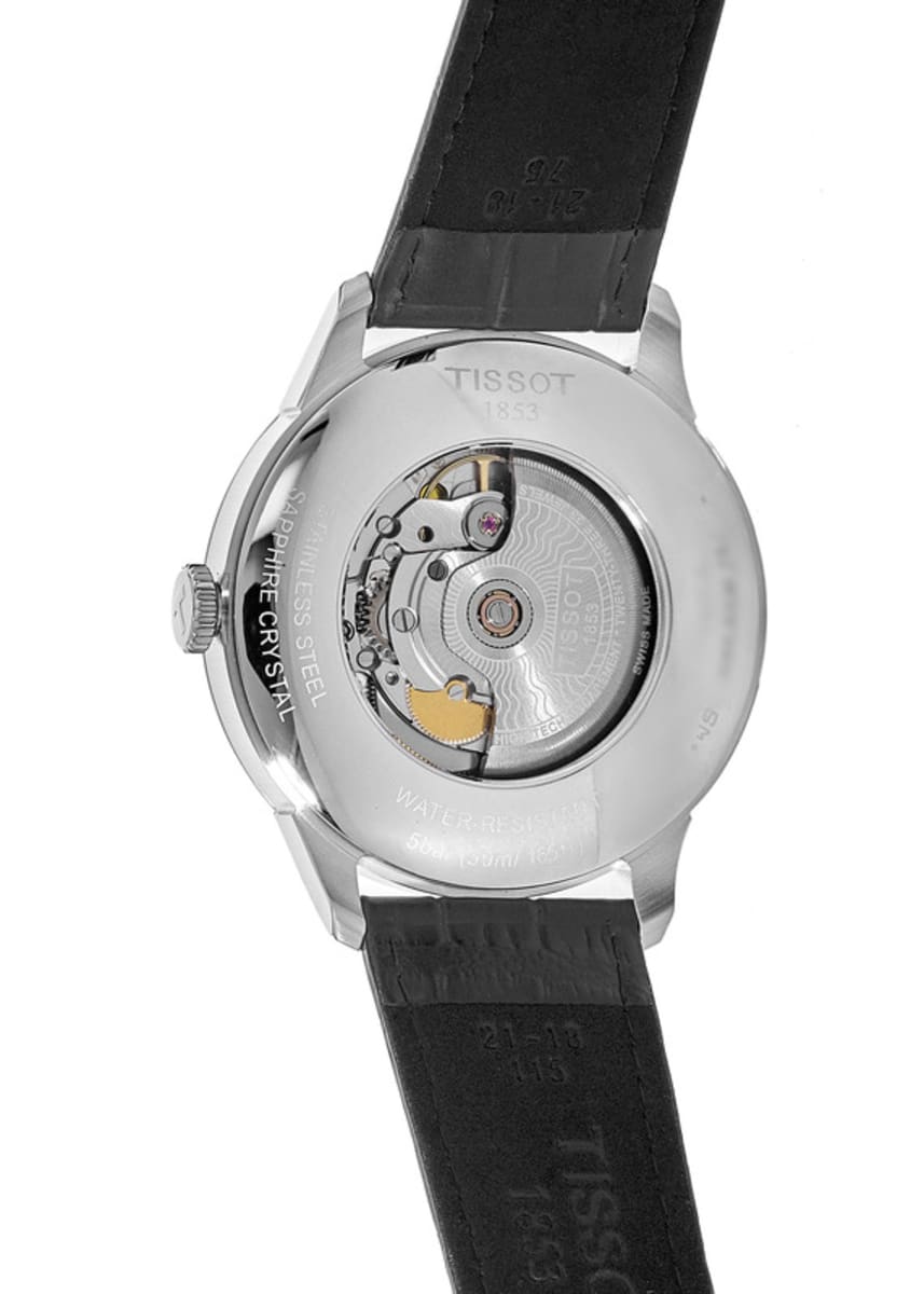 Tissot Chemin Des Tourelles Powermatic 80 Silver Dial Leather Strap Men's Watch - T099.407.16.037.00