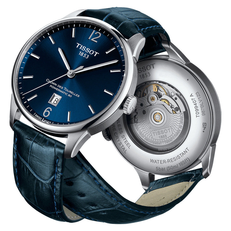 Tissot Chemin Des Tourelles Powermatic 80 Blue Men's Watch - T099.407.16.047.00