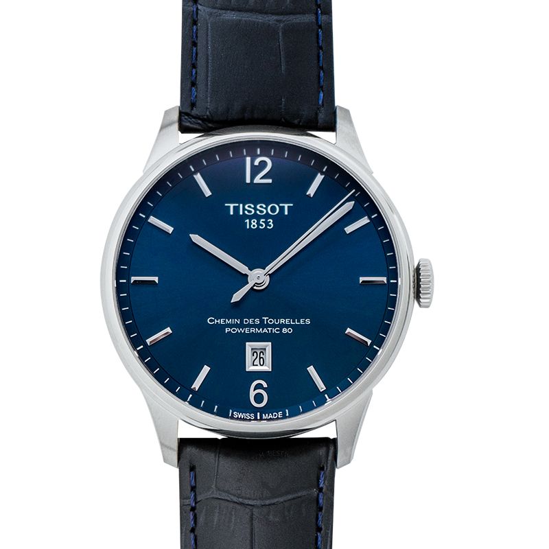 Tissot Chemin Des Tourelles Powermatic 80 Blue Men's Watch - T099.407.16.047.00