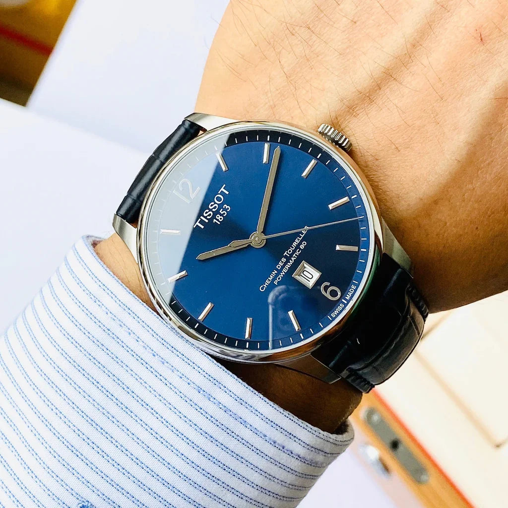 Tissot Chemin Des Tourelles Powermatic 80 Blue Men's Watch - T099.407.16.047.00