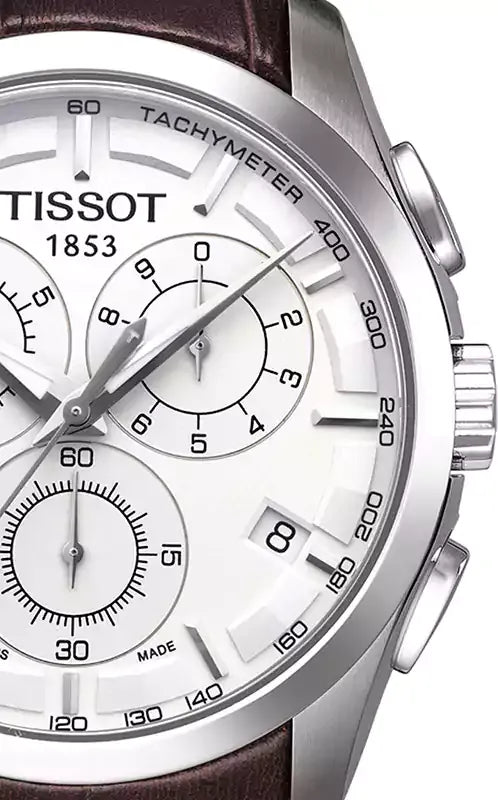 Tissot Couturier Chronograph Silver Dial Men's Watch - T035.617.16.031.00