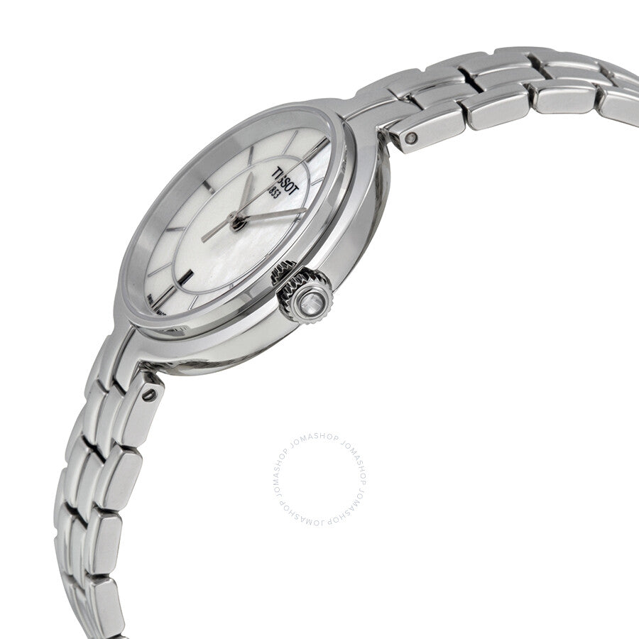Tissot Flamingo Mother of Pearl Dial Ladies Watch T0942101111100
