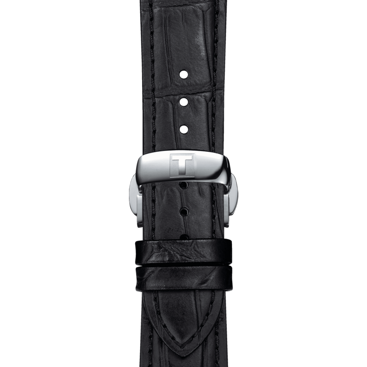 Tissot Gentlemen Blue Dial Black Leather Strap Men's Watch - T127.410.16.041.01