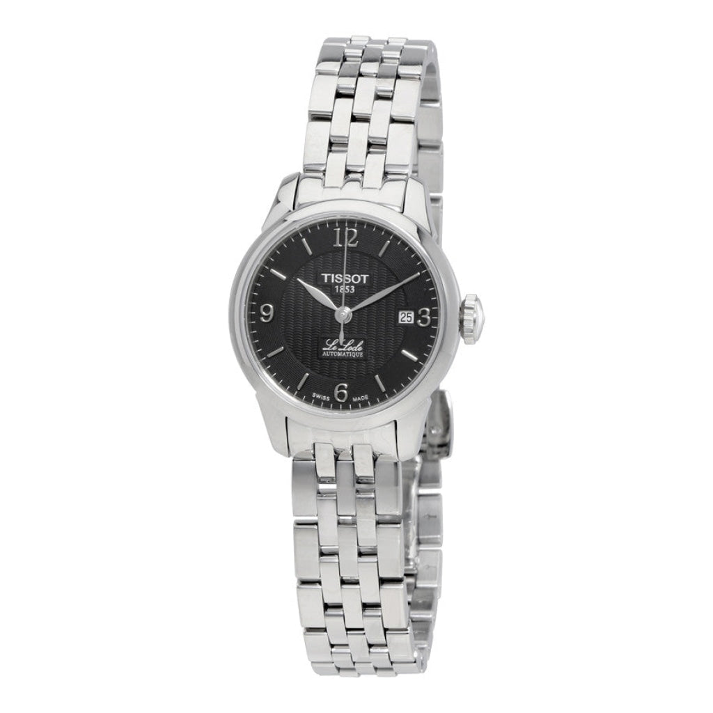 Tissot Le Locle Small Automatic Black Dial Silver Steel Strap Women's Watch - T41.1.183.54
