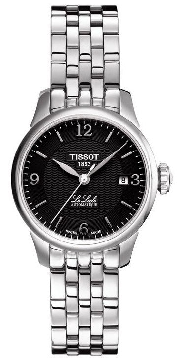 Tissot Le Locle Small Automatic Black Dial Silver Steel Strap Women's Watch - T41.1.183.54