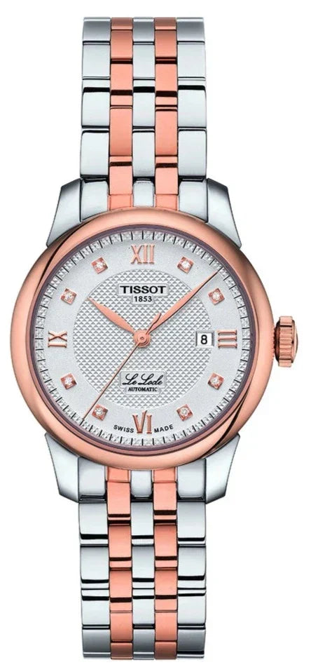 Tissot Le Locle Automatic Diamond Silver Dial Ladies Watch - T006.207.22.036.00