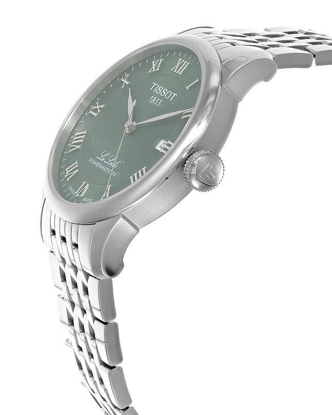 Le Locle Powermatic 80 Automatic Green Dial Stainless Steel Men's Watch - T006.407.11.093.00
