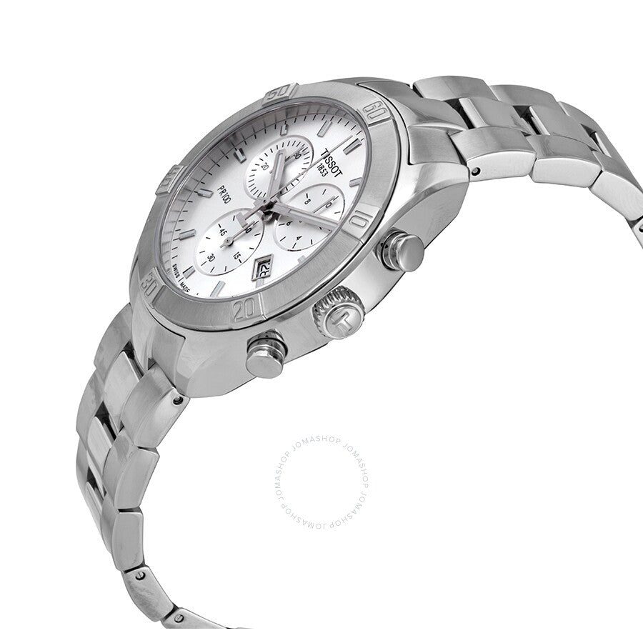Tissot PR 100 Sport Chic Chronograph Quartz Silver Dial Watch T101.917.11.031.00