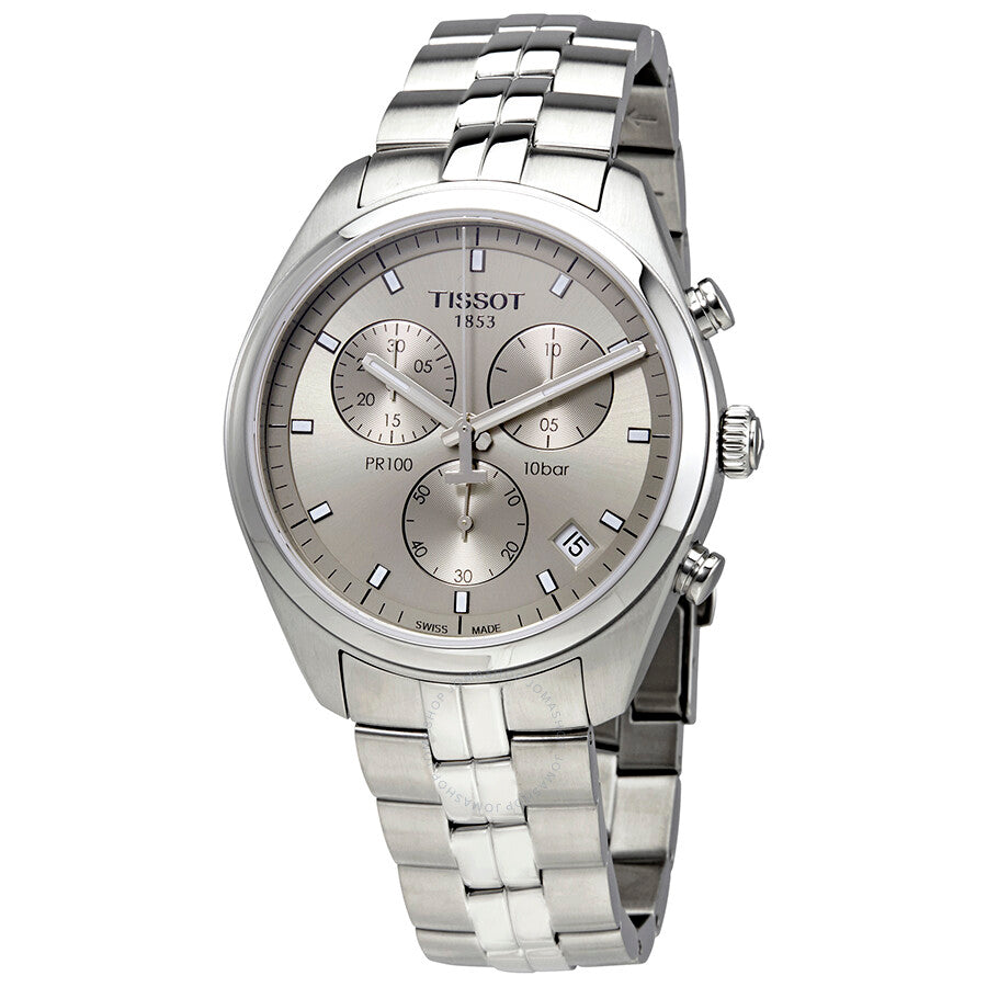 Tissot PR100 Chronograph Rhodium Dial Men's Watch T1014171107100