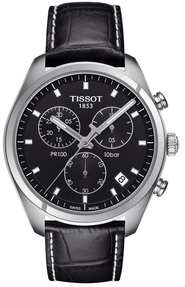 Tissot PR100 Chronograph Black Dial Men's Watch - T101.417.16.051.00