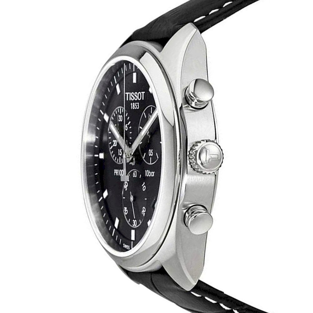 Tissot PR100 Chronograph Black Dial Men's Watch - T101.417.16.051.00