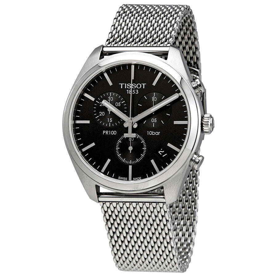 Tissot PR100 Chronograph Black Dial Watch T101.417.11.051.01
