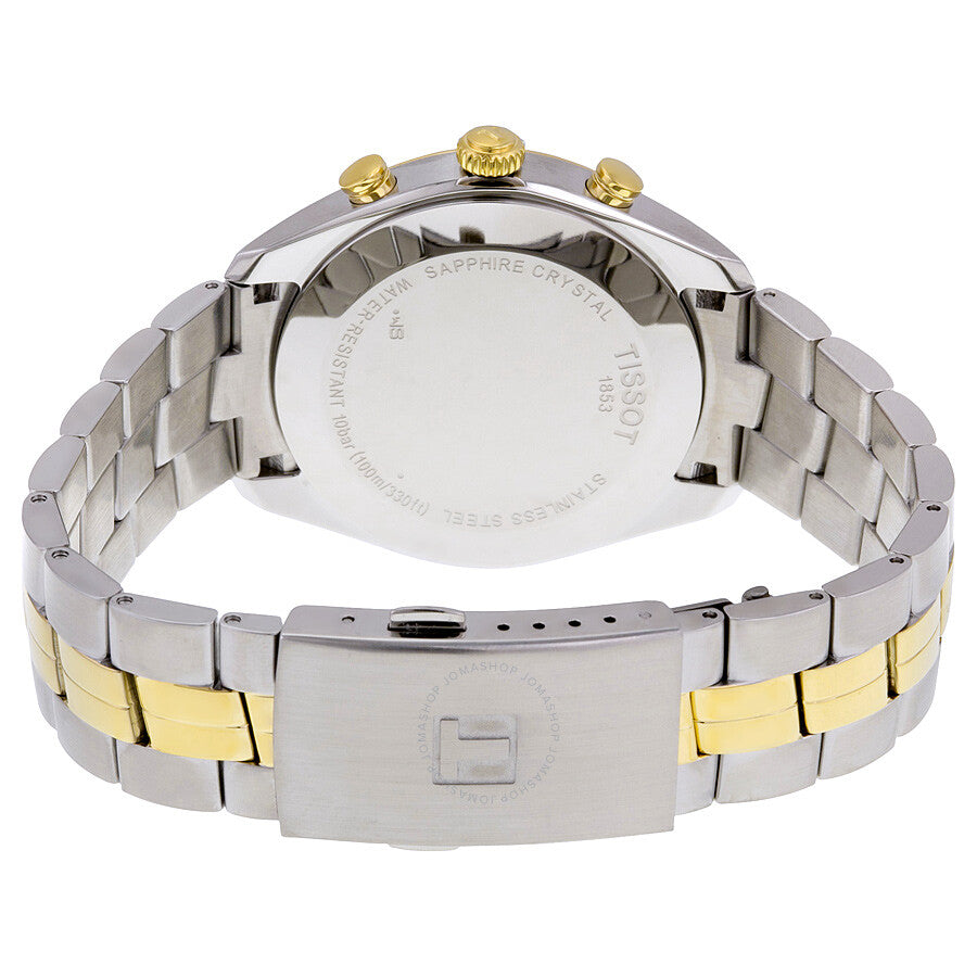 Tissot PR100 Chronograph White Dial Two-tone Men's Watch T1014172203100