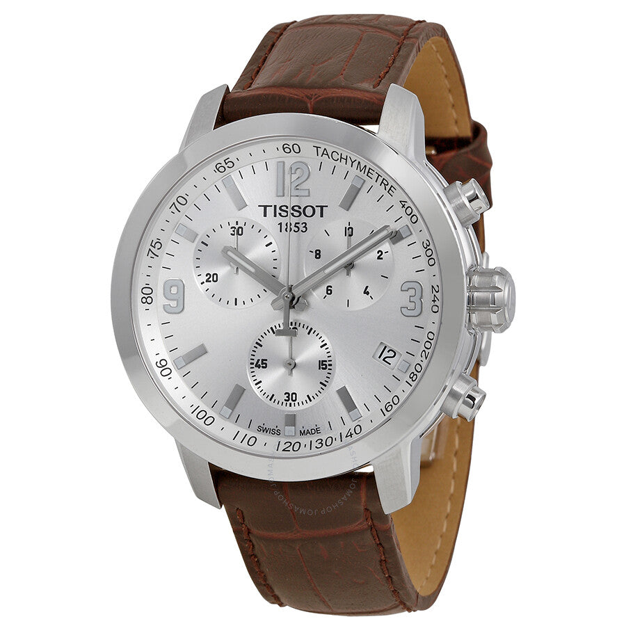 Tissot PRC 200 Chronograph Silver Dial Men's Watch T0554171603700