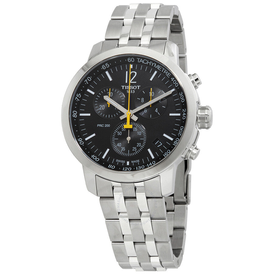 Tissot PRC 200 Chronograph Quartz Black Dial Men's Watch T114.417.11.057.00