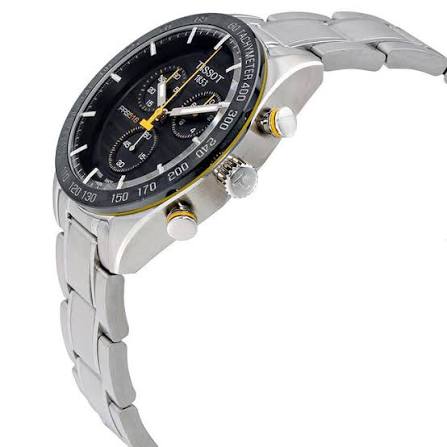 Tissot PRS 516 Chronograph Black Dial Men's Watch- T100.417.11.051.00