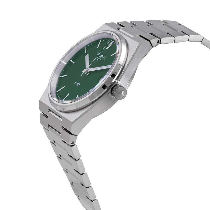 Tissot PRX Quartz Green Dial Stainless Steel Men's Watch - T137.410.11.091.00