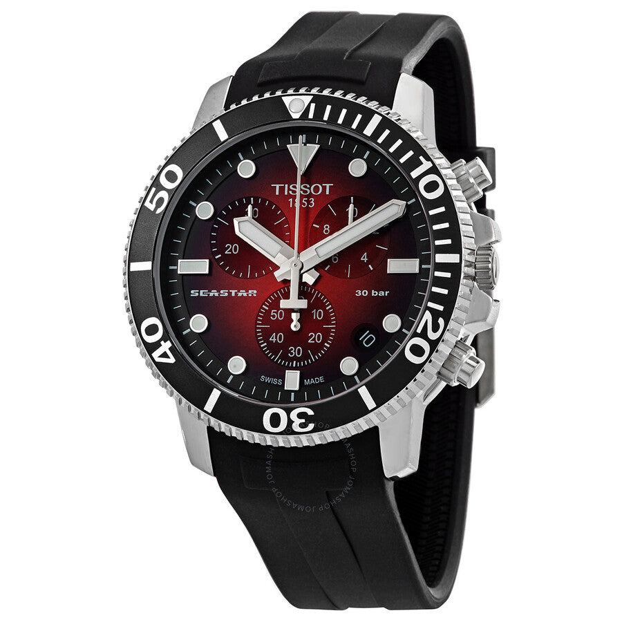 Tissot Seastar 1000 Chronograph Quartz Red Gradient Dial Men's Watch T120.417.17.421.00