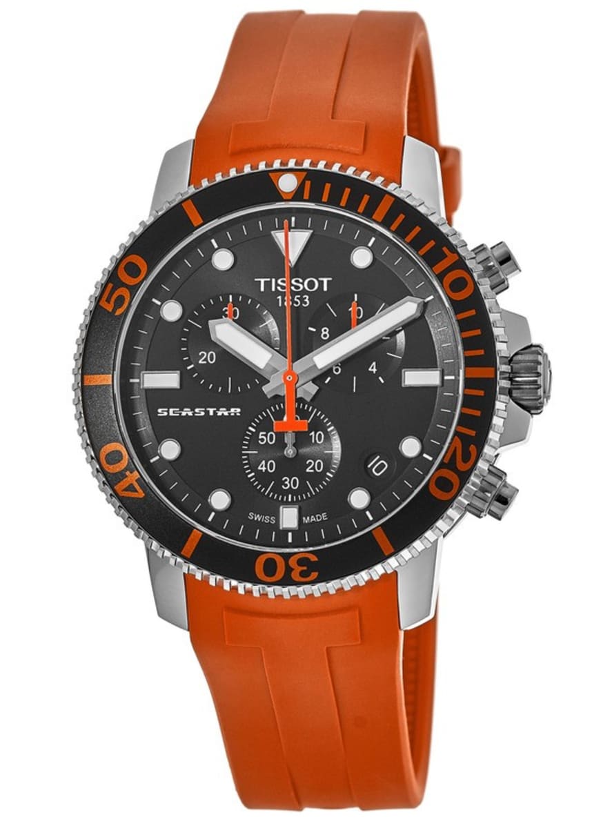 Tissot Seastar 1000 Chronograph Quartz Black Dial Men's Watch - T120.417.17.051.01