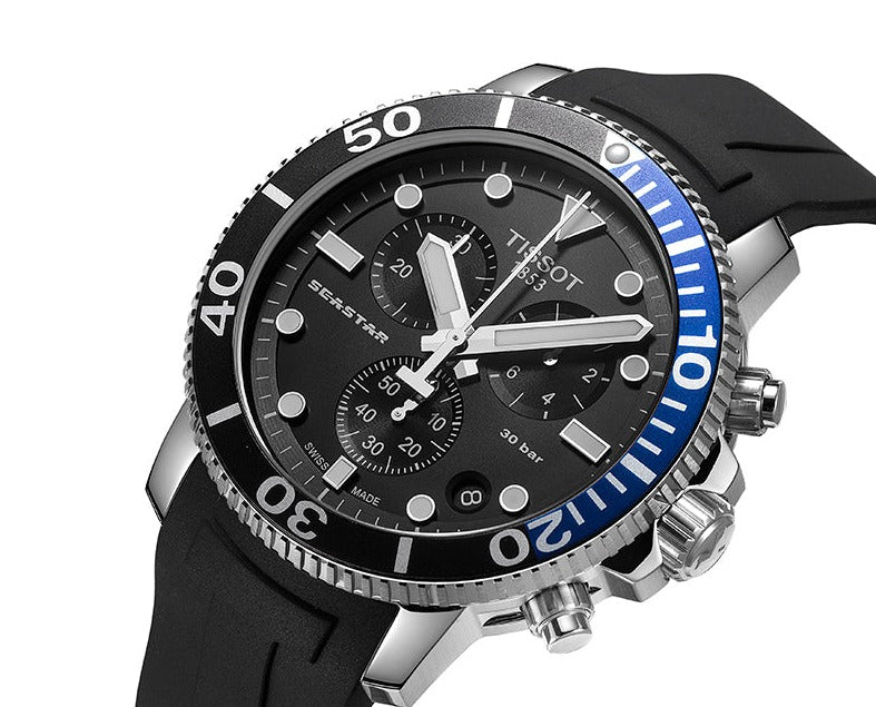 Tissot Seastar 1000 Chronograph Black Men's Watch - T120.417.17.051.02