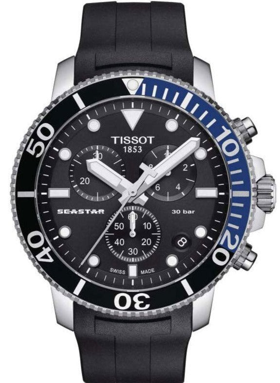 Tissot Seastar 1000 Chronograph Black Men's Watch - T120.417.17.051.02