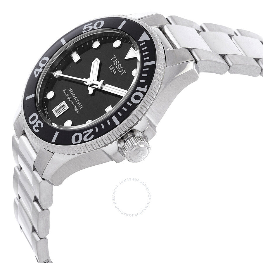 Tissot Seastar 1000 Quartz Black Dial Unisex Watch T1202101105100