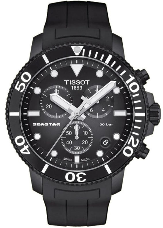 Tissot Seastar 1000 Chronograph Black Dial 45.5mm-Men’s Watch - T120.417.37.051.02