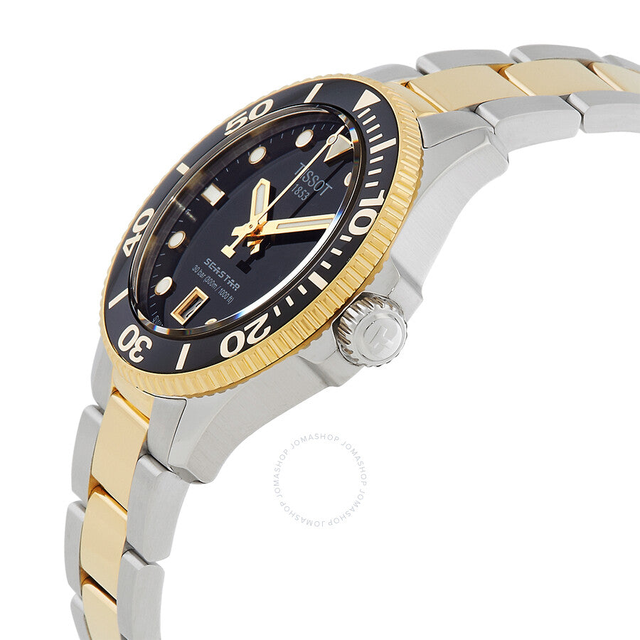 Tissot Seastar Quartz Black Dial Unisex Watch T1202102205100