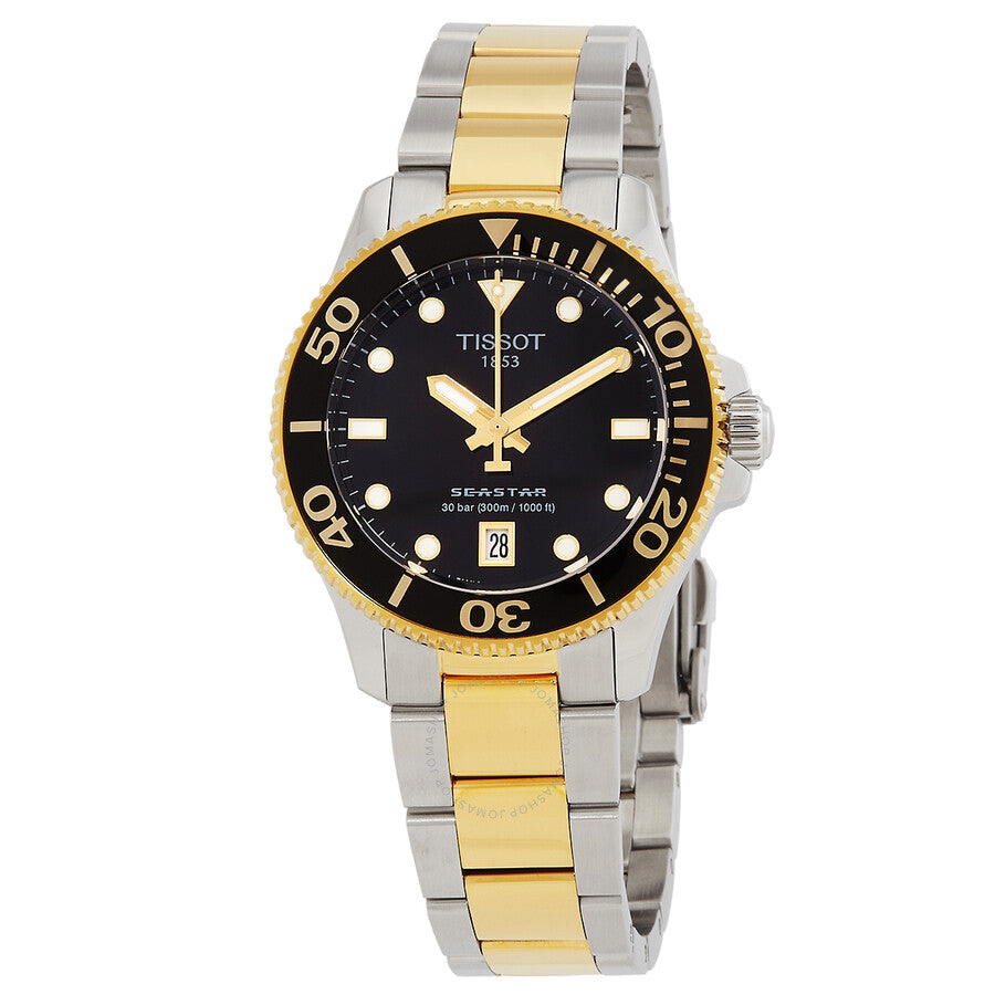 Tissot Seastar Quartz Black Dial Unisex Watch T1202102205100