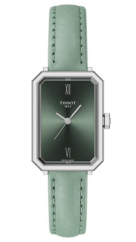 Tissot SRV 30mm Green Dial Leather Strap Women's Watch - T160.110.16.093.00