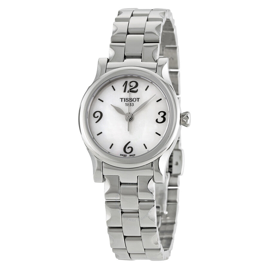 Tissot Stylis-T ladies watch with mother-of-pearl dial and stainless steel case