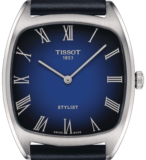 Tissot Stylist Quartz Blue Dial Blue Leather Strap Men's Watch - T159.909.16.043.00