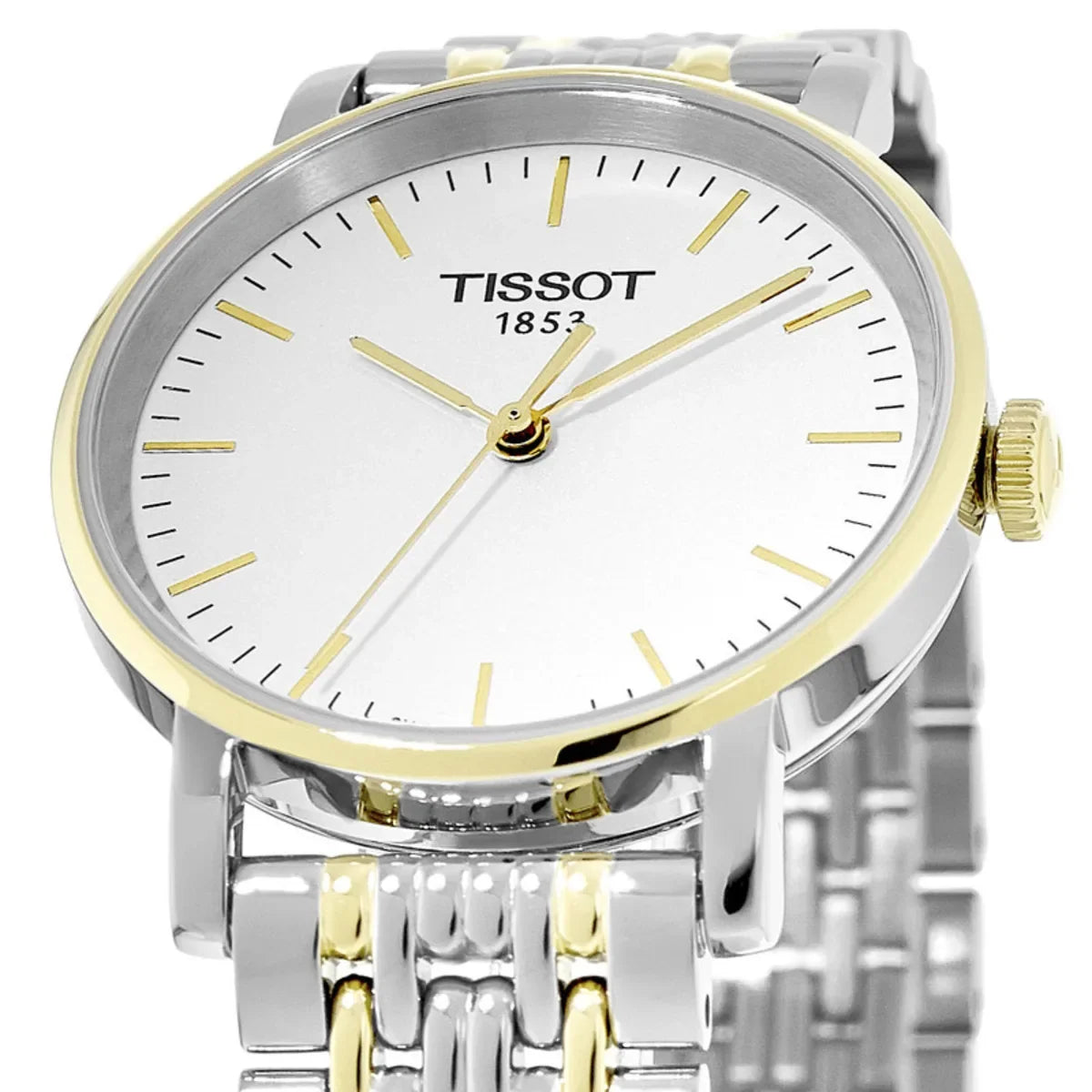 Tissot T-Classic Everytime White Dial Two Tones Ladies Watch - T109.210.22.031.00
