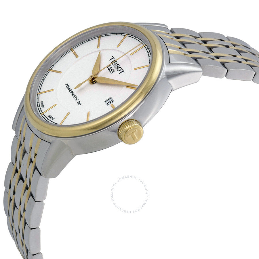 Tissot T-Classic Powermatic White Dial Men's Watch T0854072201100