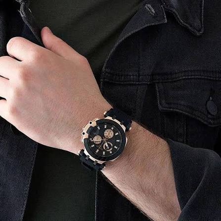 Tissot T Race Chronograph Black Dial Black Silicone Strap Men Watch - T115.417.37.051.00