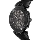 Tissot T-Race Chronograph Anthracite Black Dial Black Silicone Strap Men's Watch - T115.417.37.061.03